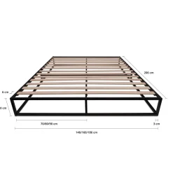Bedframe Metaal Zwart - Direct Leverbaar!