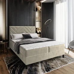 Boxspring Chevron met Opbergruimte