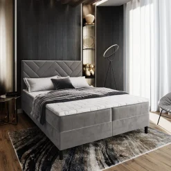 Boxspring Chevron met Opbergruimte