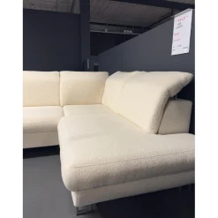 2dekans Showmodel Slaapbank Lex met opbergruimte en verstelbare hoofdsteunen | Hoekbank Teddy Beige - Rechts (Niet in originele verpakking en i.z.g.st.)