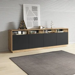 Dressoir Asmund - 4-deurs - Wotan Eiken