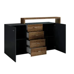 Dressoir Bologna - Vuren / Antraciet