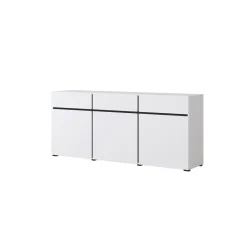 Dressoir Crotone - 3-deurs incl. 3 lades - Wit