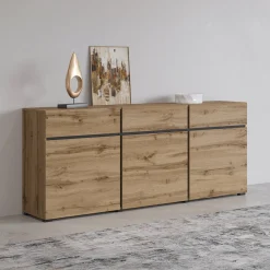 Dressoir Crotone - 3-deurs incl. 3 lades - Wotan Eiken