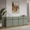 Dressoir Crotone - 4-deurs incl. 4 lades - Groen