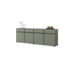 Dressoir Crotone - 4-deurs incl. 4 lades - Groen