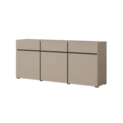 Dressoir Crotone - 3-deurs incl. 3 lades - Taupe