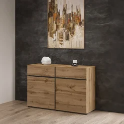 Dressoir Crotone - 2-deurs incl. 2 lades - Wotan Eiken