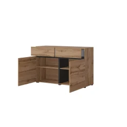 Dressoir Crotone - 2-deurs incl. 2 lades - Wotan Eiken