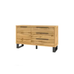 Dressoir Halmstad - 1-deurs incl. 3 lades - Wotan Eiken