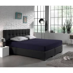 Dubbel Jersey Matras Hoeslaken Navy 220 gr