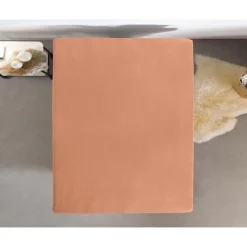 Dubbel Jersey Matras Hoeslaken Pastel Orange 220 gr