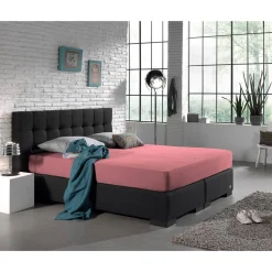 Dubbel Jersey Matras Hoeslaken Roze 220 gram