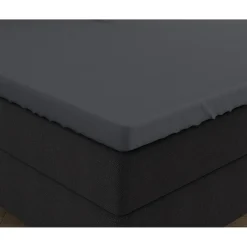 Dubbel Jersey Splittopper Hoeslaken - Antraciet 220 gr