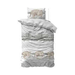 FL Winter Tiger White - flanel