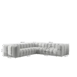 Hoekbank Belfast - 4-zits - 6-zits - 8-zits - Ruime keuze in stoffen en kleuren