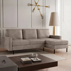 Hoekbank Hawaii - Suède Leder Look - Universeel - 3 zits - In 6 luxe kleuren!