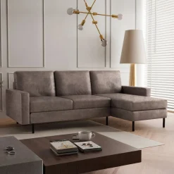 Hoekbank Hawaii - Suède Leder Look - Universeel - 3 zits - In 6 luxe kleuren!