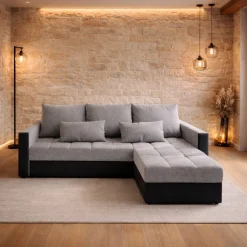 Hoekbank Kos - Slaapbank met opbergruimte - Zitcomfort Stevig