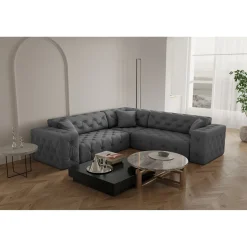 Hoekbank Malibu– Universele opstelling – Ruime keuze in stoffen en kleuren