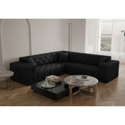 Hoekbank Malibu– Universele opstelling – Ruime keuze in stoffen en kleuren