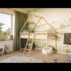 Hoogslaper met Dakje Moos - Kinderbed - Leverbaar in 6 kleuren!