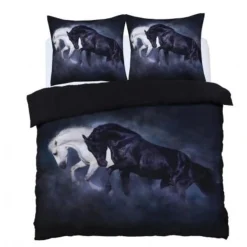 Horses Black and White