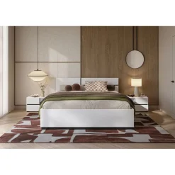 Houten Bed Crotone - Wit - Bedframe