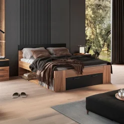 Houten Bed met Lade Bern - Naturel - Bedframe