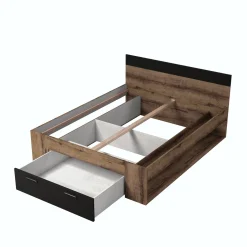 Houten Bed met Lade Bern - Walnoot - Bedframe