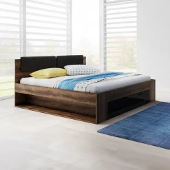 Houten Bed met Lade Genua - Walnoot - Bedframe