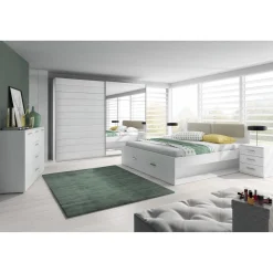 Houten Bed met Lade Genua - Wit - Bedframe