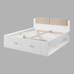 Houten Bed met Lade Genua - Wit - Bedframe