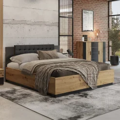 Houten Bed Siena - Naturel - Bedrame