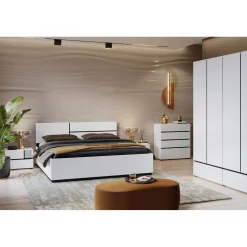 Houten Opbergbed Crotone - Wit