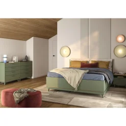 Houten Opbergbed Skagen - Groen