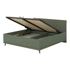 Houten Opbergbed Skagen - Groen