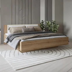 Houten Opbergbed Verdal - Eiken