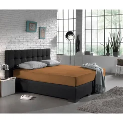 Jersey Hoeslaken Matras | Taupe - 135 gram - Enkel