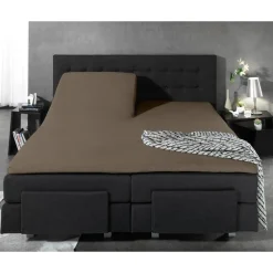 Jersey Hoeslaken Splittopper Hoeslaken Taupe