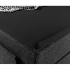 Jersey Splittopper Hoeslaken Zwart