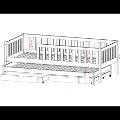 Kajuitbed Cody - Wit - Direct Leverbaar!