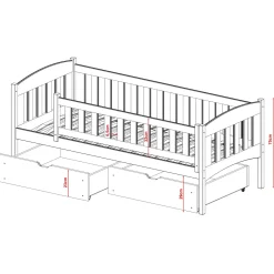 Kajuitbed met Lade Gino - 90 x 200 - Direct Leverbaar!