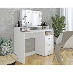 Kaptafel Diana - Wit incl. Verlichting