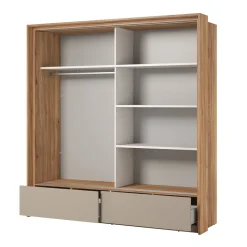 Kledingkast Imola - Eiken - 2-Deurs met Lades