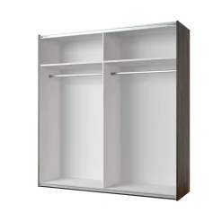 Kledingkast Siena - Walnoot - 2-Deurs incl. Spiegel