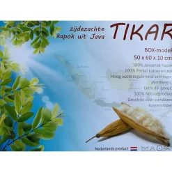 Kussen Tikar Kapok Box stevig met 100% Javaanse verkoelende Kapok