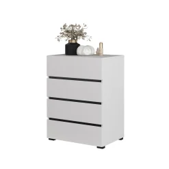 Ladekast Crotone - 4 lades - Wit