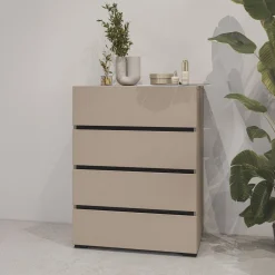 Ladekast Crotone - 4 lades - Taupe