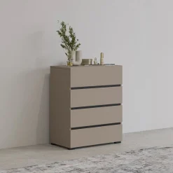 Ladekast Crotone - 4 lades - Taupe